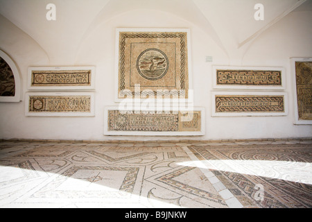 Mosaik im archäologischen Museum in Sousse, Tunesien. Sousse, Tunesien. Stockfoto