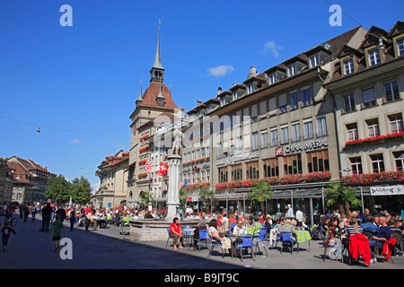 Innenstadt am Bärenplatz Bern Schweiz Stockfoto