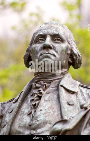 Eine Büste von George Washington im Bereich "Civic Center" in die Stadt Los Angeles, Kalifornien Stockfoto