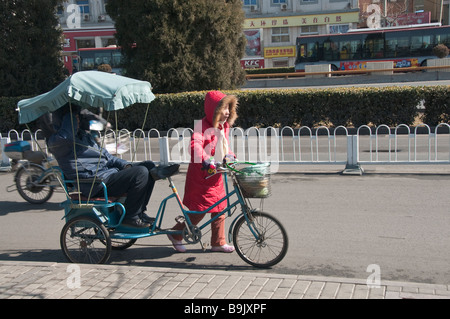 Moderne Rikscha, Peking, China Stockfoto