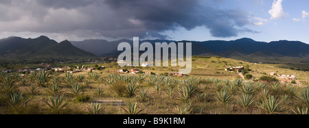 Teotitlan del Valle und den Bergen der Sierra Norte, Oaxaca, Mexiko. Stockfoto