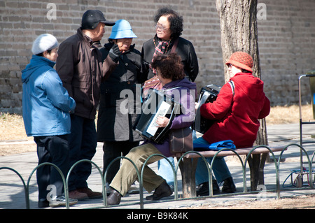 Musik, Himmelstempel, Peking, China Stockfoto