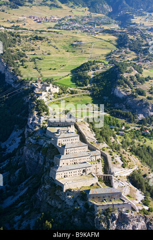 Barriere de L'Esseillon Befestigungen, Victor-Emmanuel Fort, Fort Charles-Félix und Aussois, Maurienne-Tal, Savoie, Frankreich Stockfoto