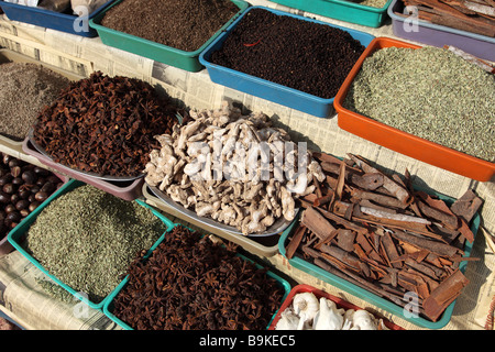 Indien Kerala Alappuzha Alleppey Gewürz Markt Gewürze Stockfoto