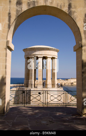 Die Belagerung Bell Grand Harbour Valletta Stockfoto