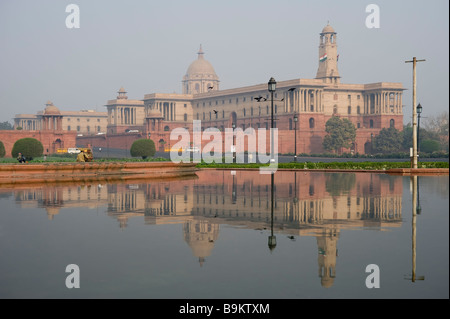 Nord Block der indischen Regierung Gebäude Raisina Hill Delhi Indien Stockfoto