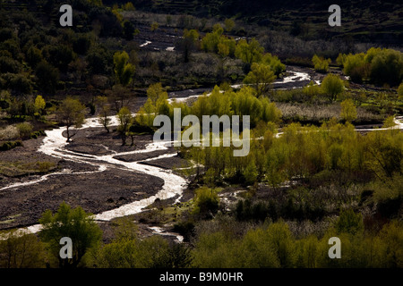 Das Imlil-Tal im Frühjahr den hohen Atlas-Haut-Atlas-Berge-Marokko Stockfoto