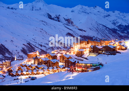 Frankreich, Savoyen, Les Menuires, Reberty Bezirk Stockfoto