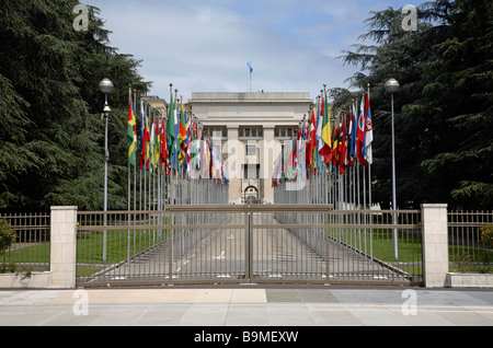 Nations Square, Genf, Schweiz Stockfoto