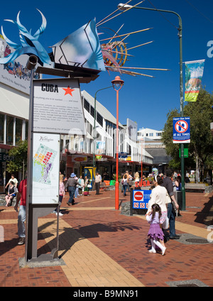 Cuba Street, Wellington Neuseeland Stockfoto