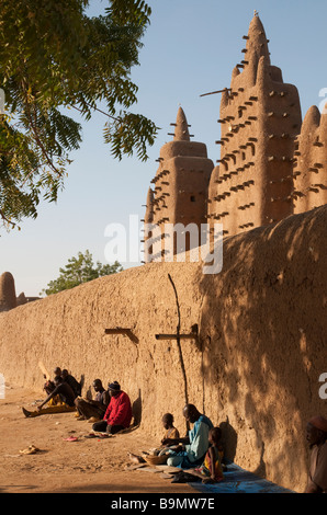 West-Afrika Mali Djenne große Moschee Stockfoto