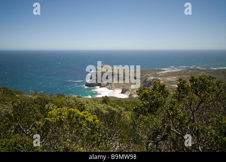 Blick auf das Kap der guten Hoffnung von Cape Point, Südafrika Stockfoto
