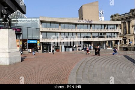 Stadtzentrum von Birmingham Central Library, Chamberlain Quadrat, Birmingham. Gebaut in den späten 1960er Jahren bald zu abgerissen werden. Stockfoto