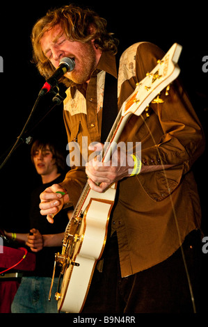 Detroit Social Club Höchstleistungen auf der Bühne der Cluny In Newcastle upon Tyne Stockfoto