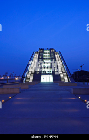 Dockland Bürogebäude in Hamburg, Deutschland, Europa Stockfoto