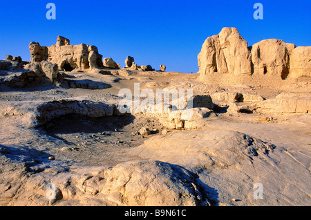 China, Provinz Xinjiang, Turfan, der antiken Stadt Jiaohe auf der Seidenstrasse Stockfoto