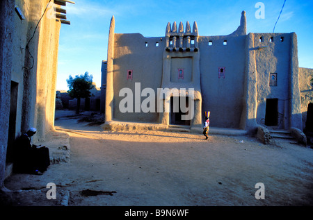 Mali, Region Mopti, Djenné, Weltkulturerbe der UNESCO, Maiga House, Toucouleur Stilhaus Stockfoto
