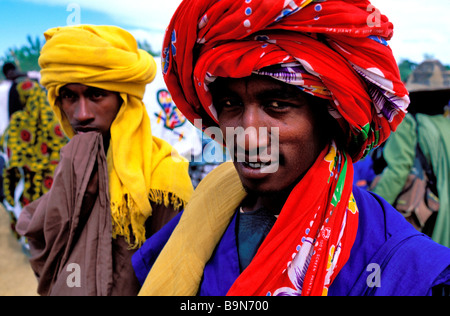 Mali, Mopti Region, Sofara, Fula Schäfer Stockfoto