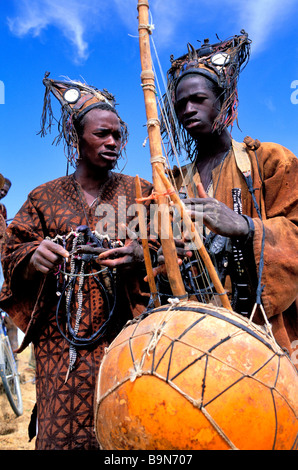 Mali, Region Mopti, Sofara, Griots, traditionelle Musiker Stockfoto