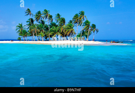 Panama, San Blas Archipel, Rio Sidra, Los Grillos Inseln Stockfoto