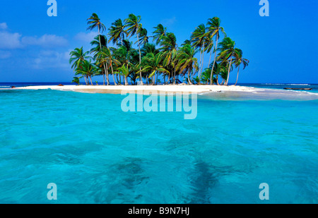 Panama, San Blas Archipel, Rio Sidra, Los Grillos Inseln Stockfoto