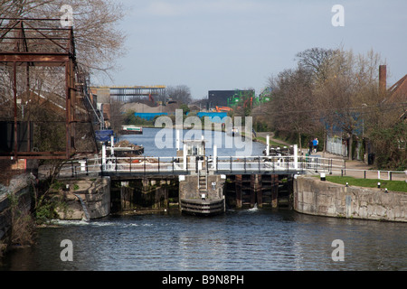 Alte Ford Schloss am Fluss Lea an Stratford London Stockfoto