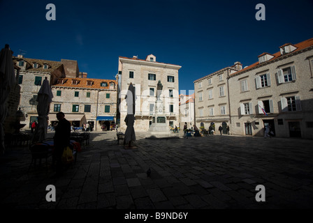 Gunduliceva Poljana-Platz, Altstadt, Dubrovnik, Kroatien Stockfoto