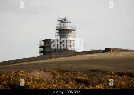 Der Leuchtturm Belle Tout in der Nähe von Beachy Head in der Nähe von Eastbourne England Stockfoto