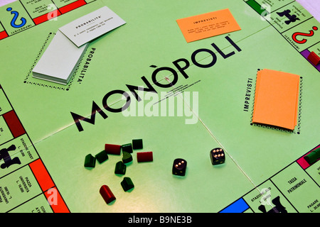 Monopoly-Spiel Stockfoto
