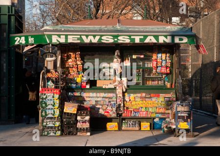 New York NY 28. Dezember 2008 Kiosk Stockfoto