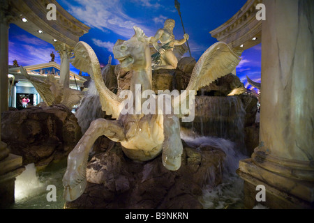 Der Trevi-Brunnen in Bellagio Shoping Center in Las Vegas Stockfoto