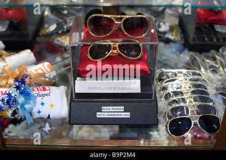 Elvis Sonnenbrillen in Las Vegas Nevada zu verkaufen Stockfoto