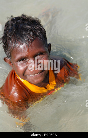 Aborigines junge, Arnhemland, Australien Stockfoto