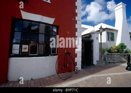 Fahrrad Shop Ansicht St George Bermuda Stockfoto