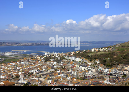 Portland Insel und Hafen für die olympischen Spiele 2012 Segelevent Stockfoto