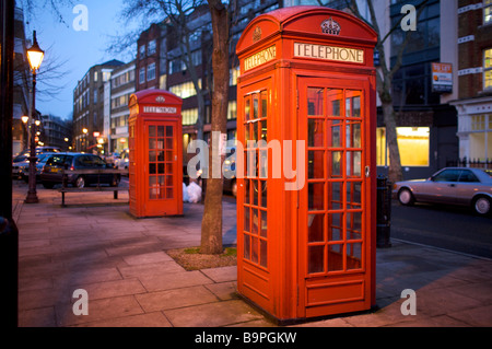 Traditionelle rote Telefonzelle, London Stockfoto