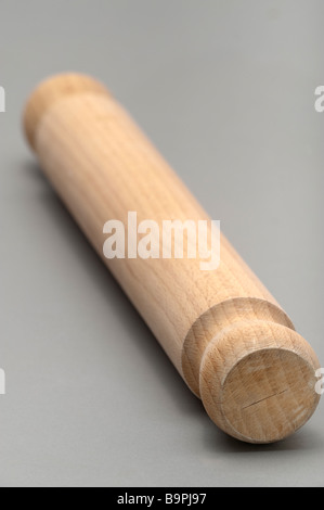 Hölzernen Nudelholz Stockfoto