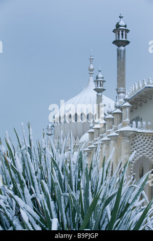 Schnee in Brighton Bild von Andrew Hasson 2. Februar 2009 Stockfoto