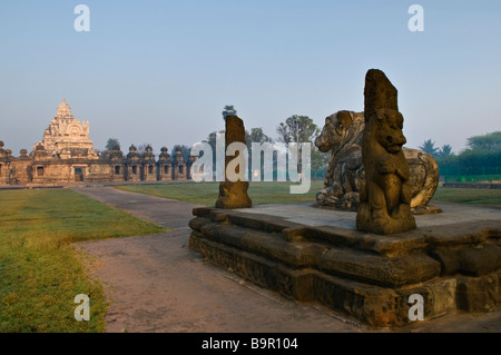 Kailasanatha-Tempel Kanchipuram Tamil Nadu Indien Stockfoto