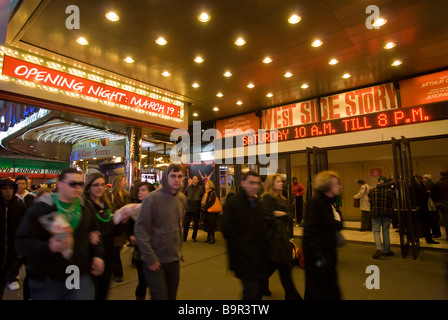 Die Wiederbelebung der West Side Story im Palace Theater am Times Square Stockfoto