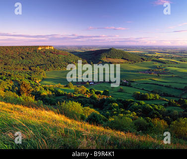 Roulston Narbe und Hood Hügel in der Nähe von Sutton Bank North Yorkshire Stockfoto