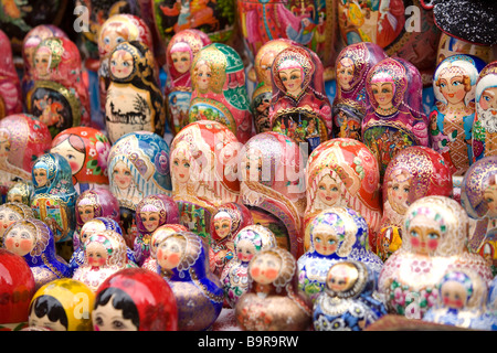 Russland, Moskau, Geschenk-Shop, Matrechka, Russische Puppen Stockfoto