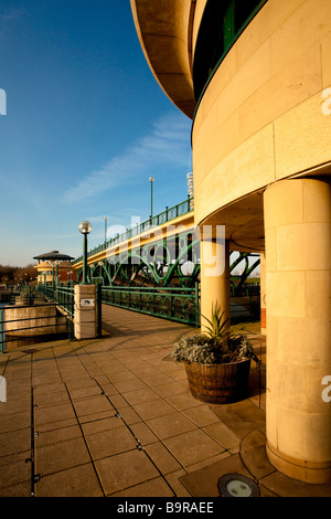 Des Flusses Tees Sperrfeuer Stockton on Tees Cleveland Stockfoto