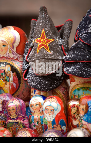 Russland, Moskau, Geschenk-Shop, Matrechka, Russische Puppen Stockfoto