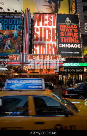 Die Wiederbelebung der West Side Story im Palace Theater am Times Square Stockfoto