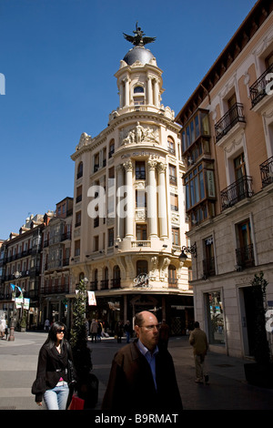 Gebäude im historischen Zentrum von Valladolid Castilla Leon Spanien Stockfoto
