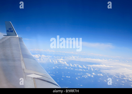 KLM Flügelspitze McDonald Douglas MD-11 Flugzeug im Flug Royal Dutch Airlines reisen Passagiere Stockfoto