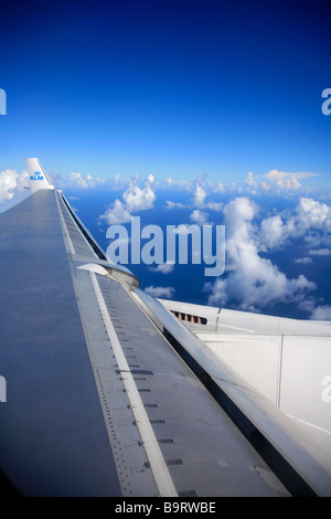 KLM Flügelspitze McDonald Douglas MD-11 Flugzeug im Flug Reisen Royal Dutch Airlines Stockfoto