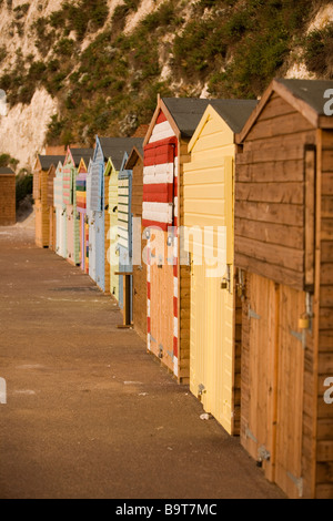 Strand Hütten Broadstairs Stockfoto