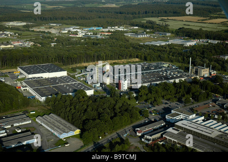 Luftaufnahme von dem französischen Continental-Reifen-Werk in Sarreguemines - Frankreich Stockfoto